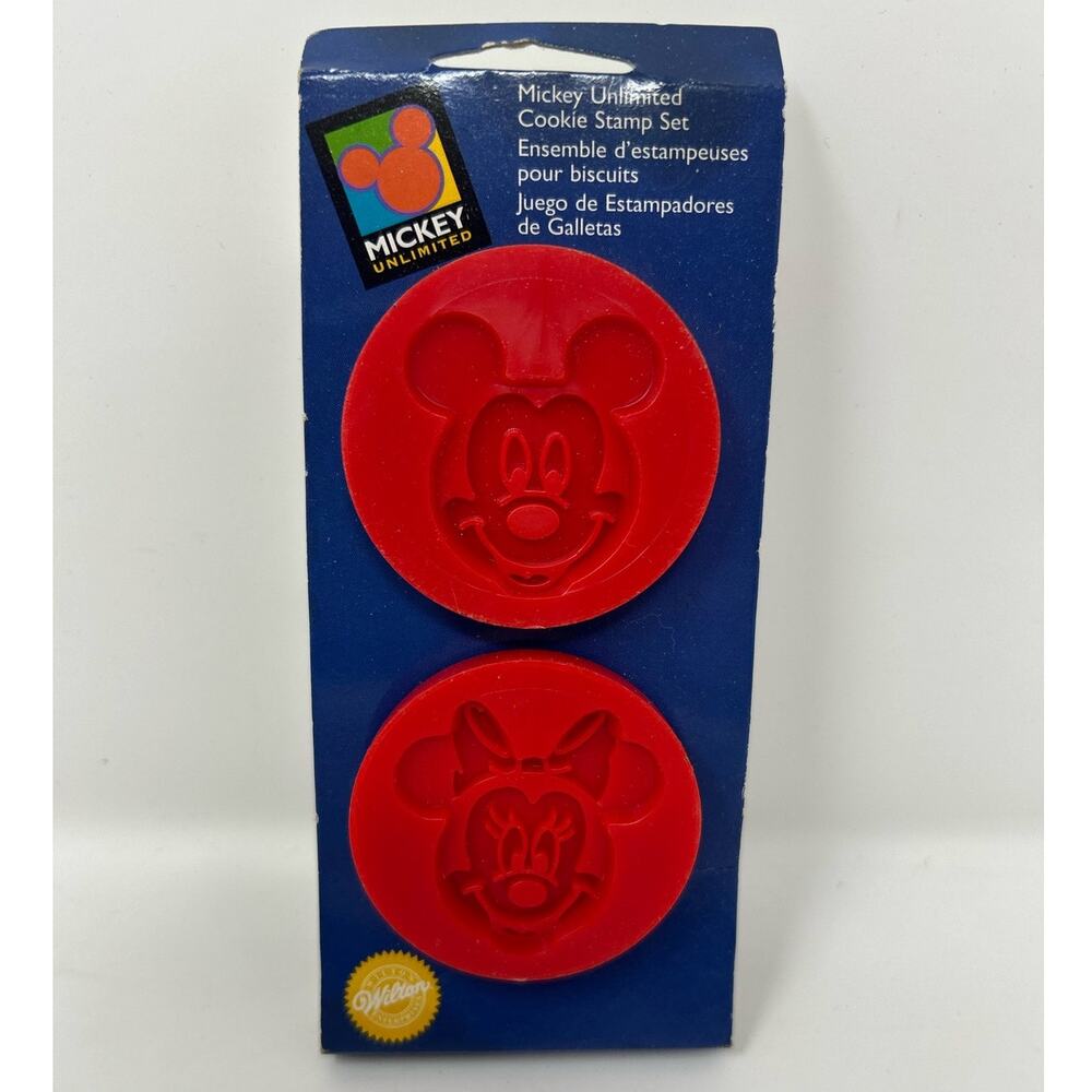 Wilton Mickey‎ Unlimited Red Mickey & Minnie Cookie Stamp Set of 2